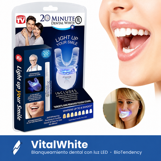 VitalWhite: dientes 8 tonos más blancos en 20 minutos