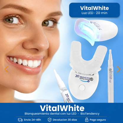VitalWhite: dientes 8 tonos más blancos en 20 minutos